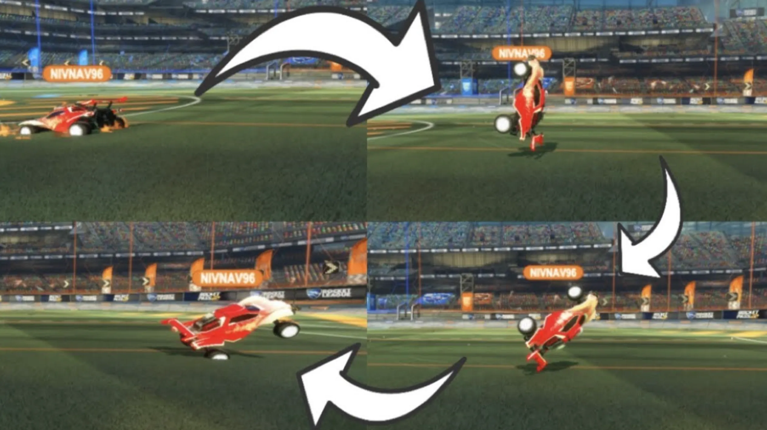 how to half flip in rocket league
